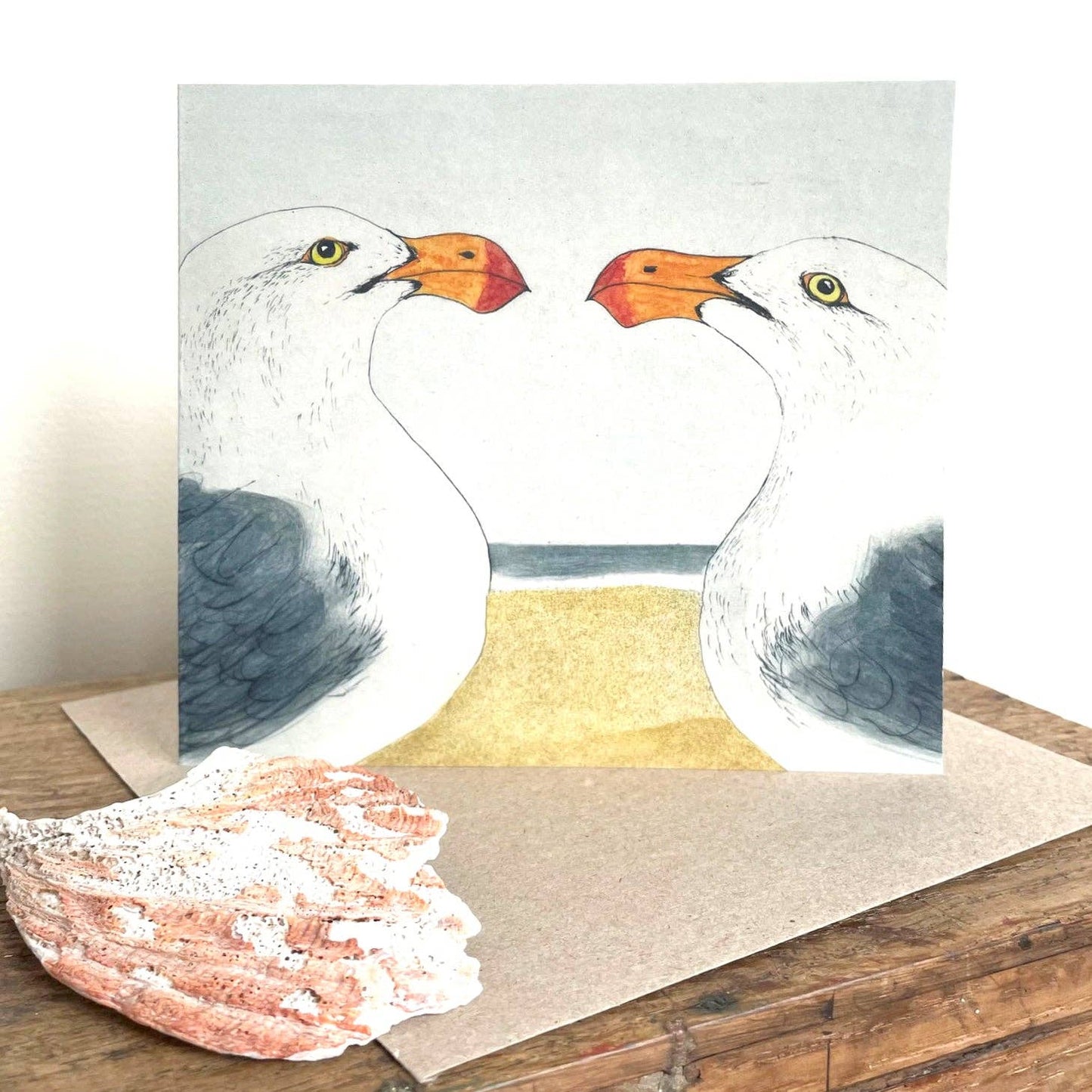 Greeting Card - Pacific Gulls