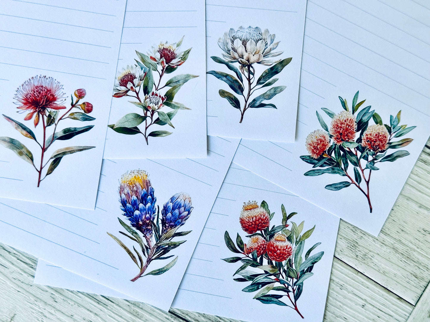 Australian Native Floral Letter Writing set
