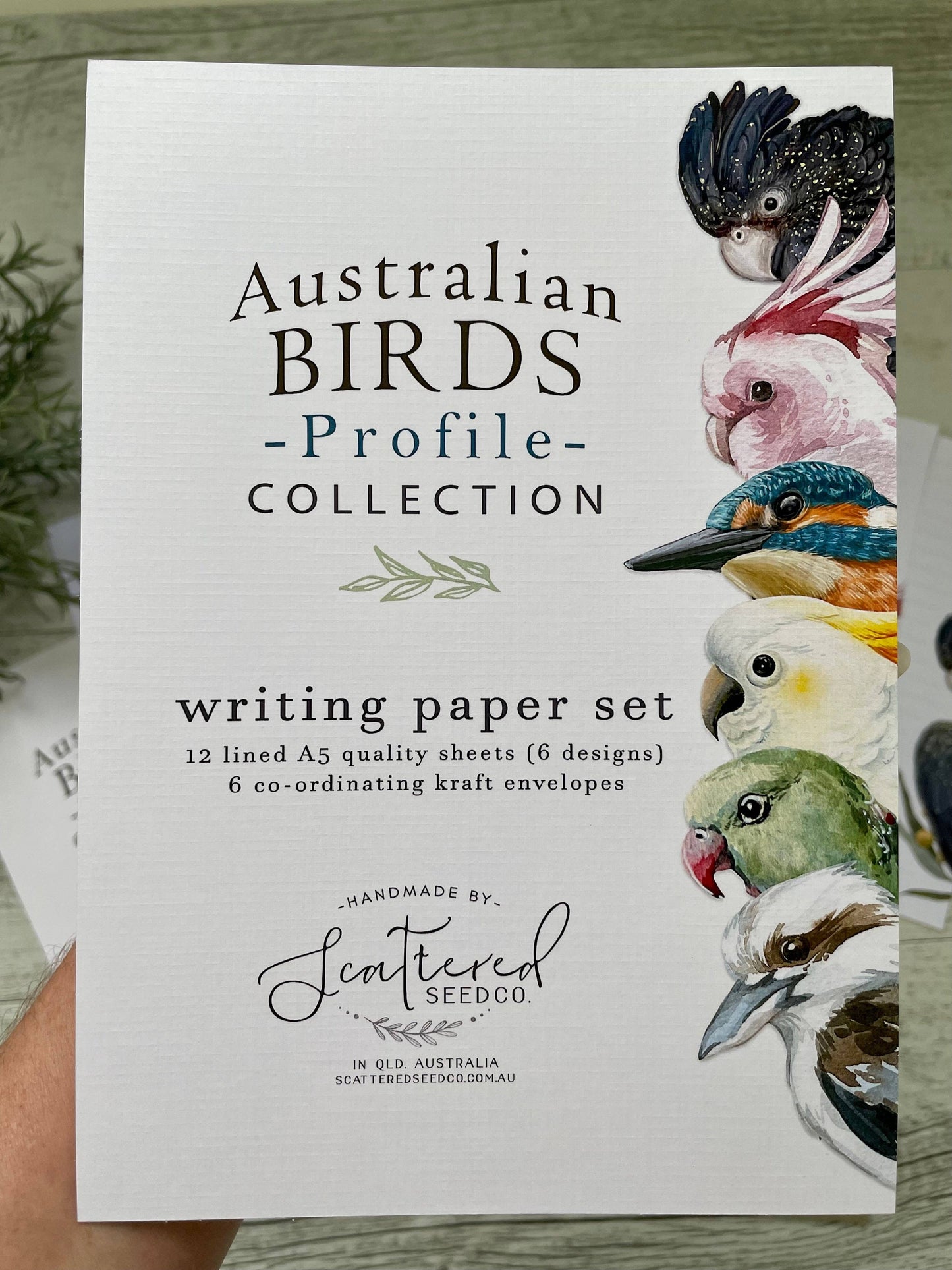 Australian Birds Profile Letter Writing Paper Set