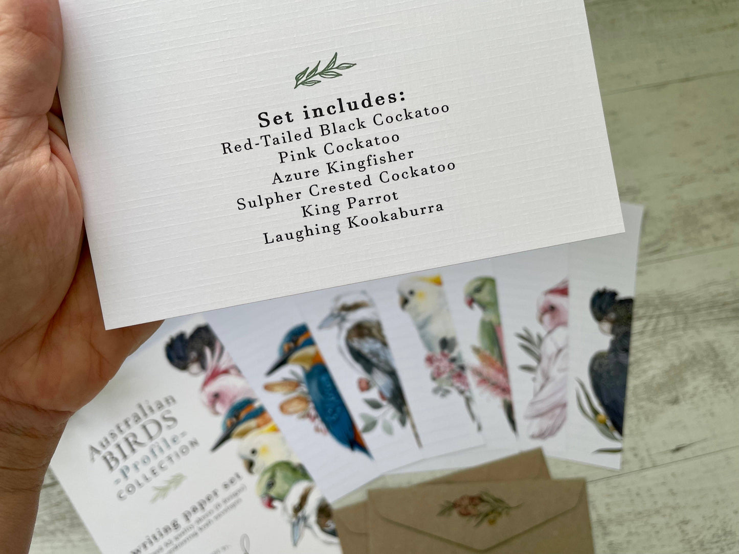 Australian Birds Profile Letter Writing Paper Set