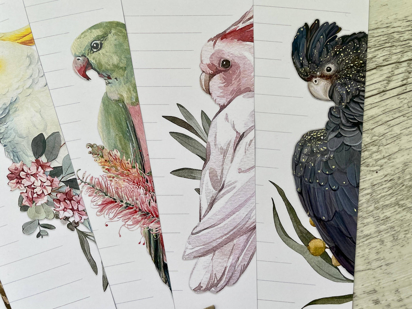 Australian Birds Profile Letter Writing Paper Set