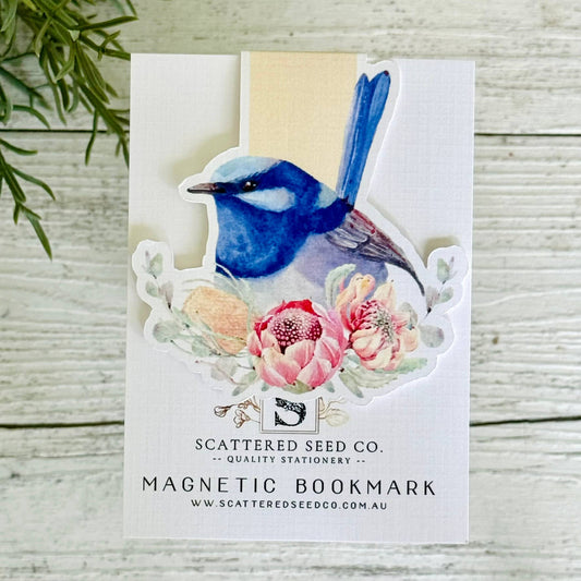 Superb Fairy Wren Magnetic Bookmark