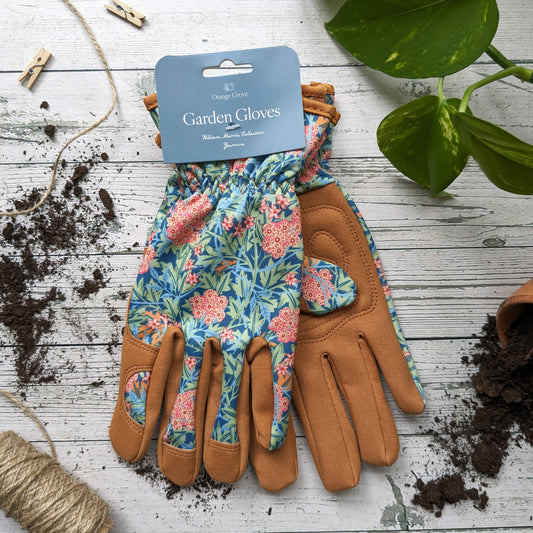 William Morris Gardening Gloves - Jasmine Pink